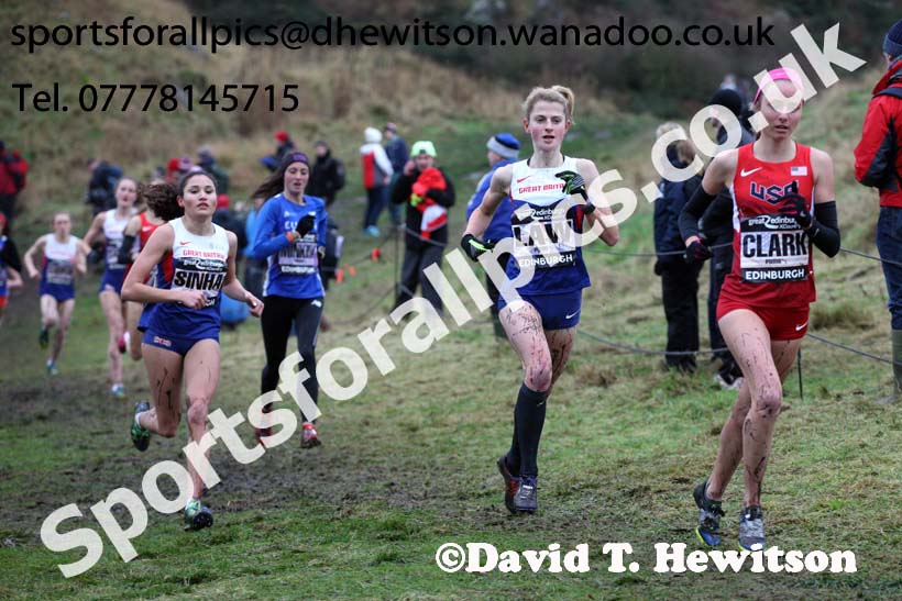 Junior womens Great Edinburgh Cross Country. Photo: David T. Hewitson/Sports for All Pics